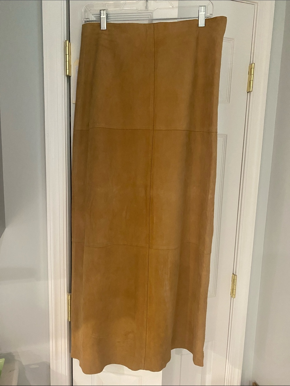 Express Tan Suede Maxi Skirt